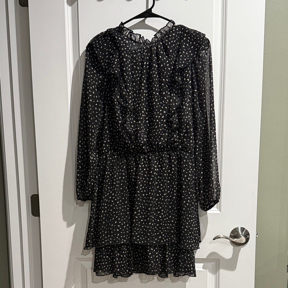 Zara Black and White Polka Dot Dress